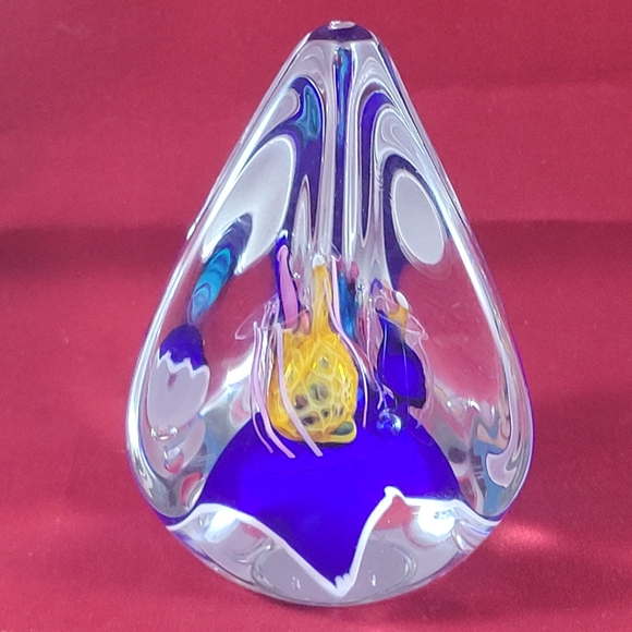 GORGEOUS LARGE STUDIO ART ,HAND BLOWN GLASS. - Picture 2 of 7